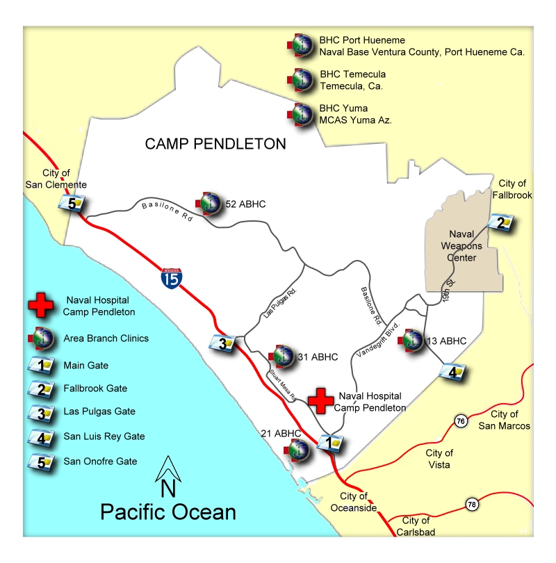 Naval Hospital Camp Pendleton > Driving Directions